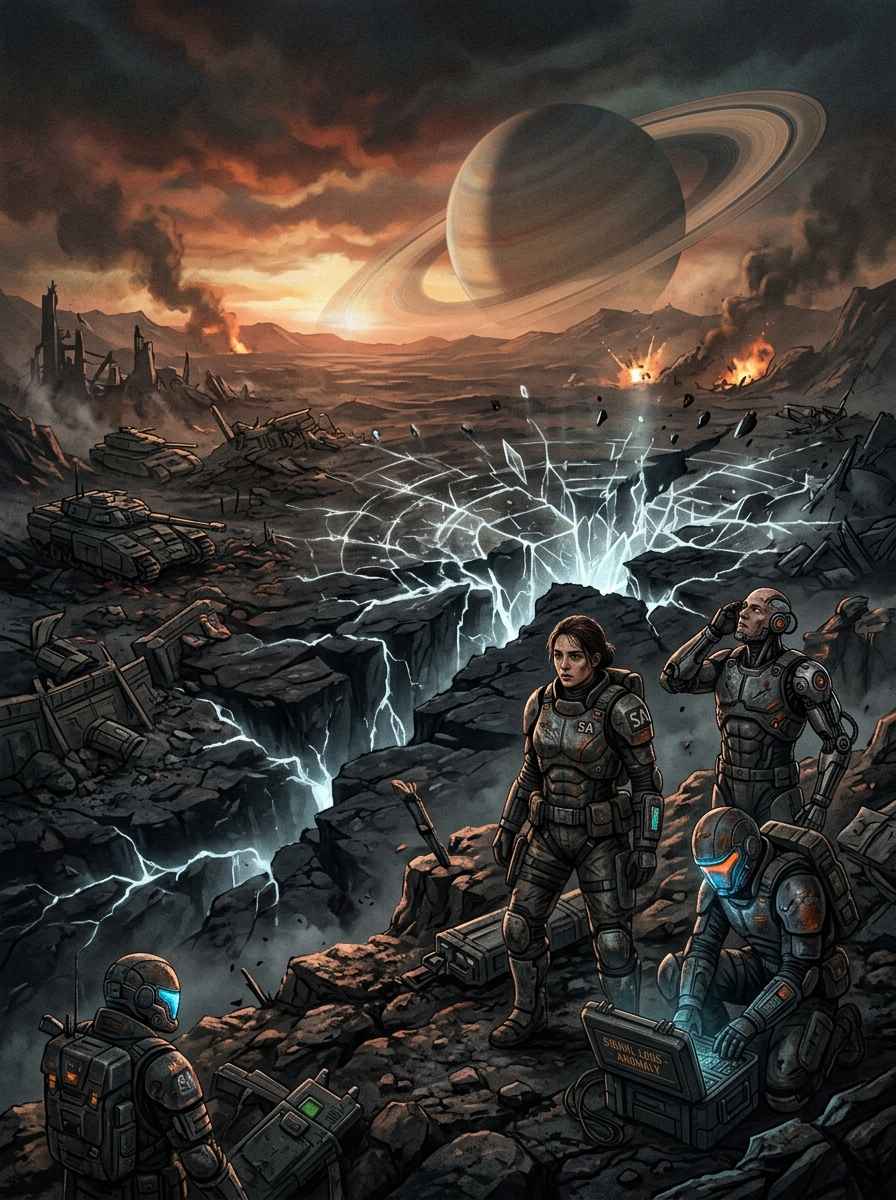 Portada del relato Náufragos del Vacío
